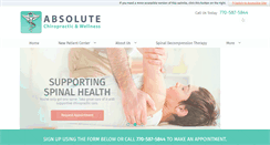 Desktop Screenshot of absolutechiro.com
