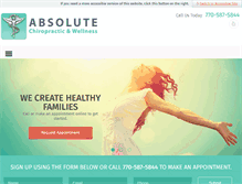 Tablet Screenshot of absolutechiro.com